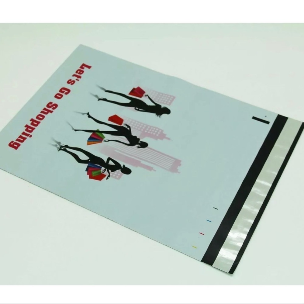 50 Poly Mailer 10x13 Shopping Girl Double Sided